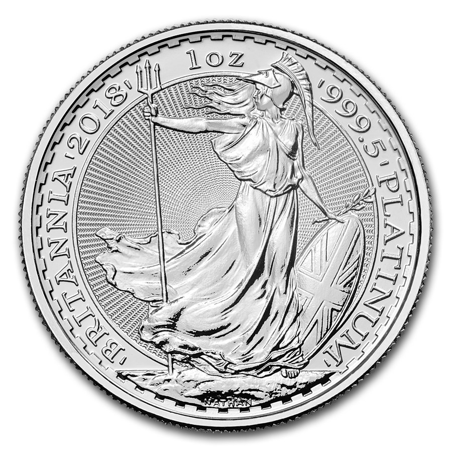 2018 1 Oz British Platinum Britannia Coin BU KEI Bullion Numismatics